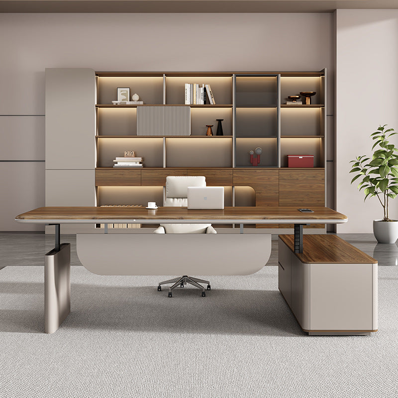 Saint li electric adjustable desk - executive office table, smart dual motor, minimalist modern, light luxury, high-end office electric desk