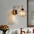 Postmodern zhongshan bedroom bedside lamp aisle accessible luxury crystal corridor wall lamp living room study stairwell lamp