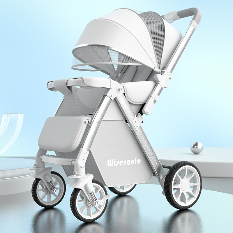 Baby stroller can sit or lie down high view lightweight foldable two-way stroller kids stroller walking baby wholesale