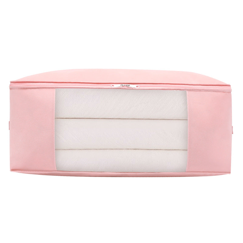 Quilt storage bag Thickened non-woven moving packing bag Fabric household clothes dust bag Finishing bag