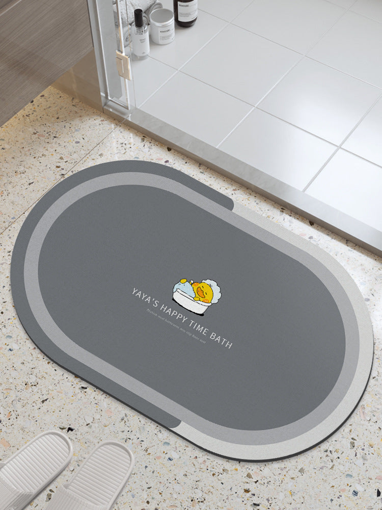 Distribute diatom mud absorbent mat bathroom floor mat toilet bathroom door step foot bath non-slipfor home