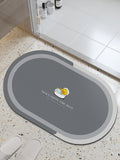 Distribute diatom mud absorbent mat bathroom floor mat toilet bathroom door step foot bath non-slipfor home