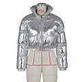 Fall and winternew arrivalfashionable american and european clothing fashion bronzing north american ins trendy cotton coat casualshortjacketoutwear