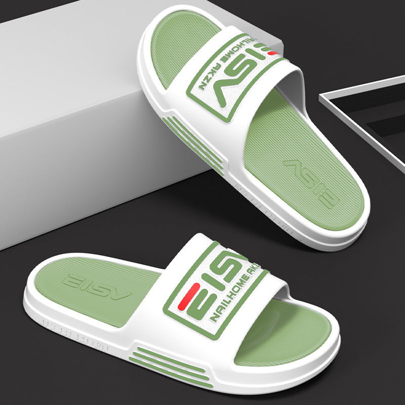 Slippersmennew arrivalhome indoor stepping on shit feeling non-slip breathable bathroom wholesale casual one-piece sandals couple