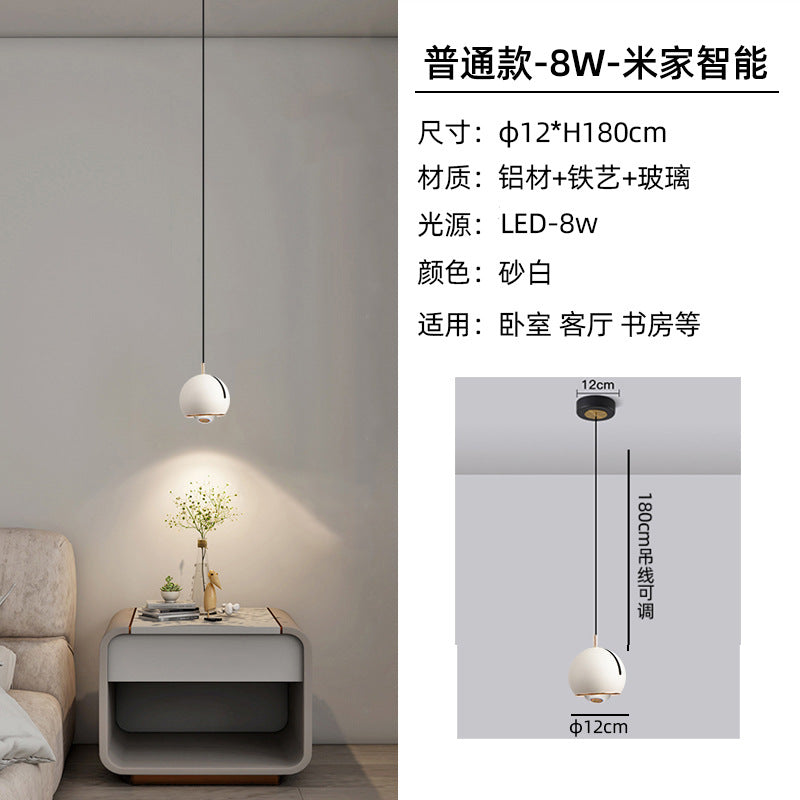 [Strict selection] Bedroom bedside chandelier light luxury modern simple liftable master bedroom chandelier bedside lamp small chandelier