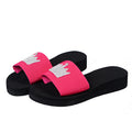Women's slippers 2024 summer new trendy candy color rhinestone flat crown outdoor thick sole one-strap sandals