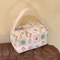 2025 new cartoon cat portable makeup & toiletry bag - large capacity 3d tote for travel & storage