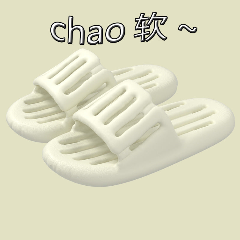 New arrival bathroom summer couple slippers men's indoor home bath non-slip leaky cut out waterproof sandals women's wholesale