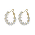 Explosive zircon hoop earrings niche style design earrings exaggerated fashionelegant earrings women's earrings korean niche style