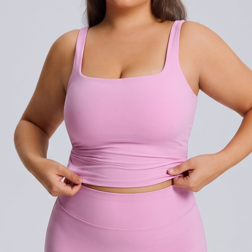 European and american plus size straight-leg yoga outfit set - high elasticity, breathable, quick-drying activewear for women's outdoor running and fitness