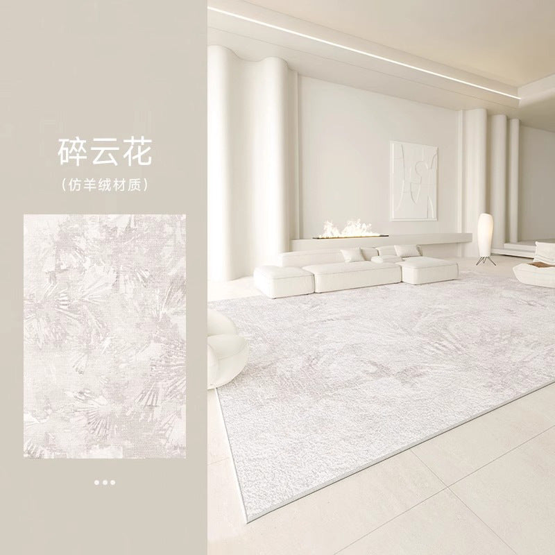 Distributed carpet living room  new style wabi-sabi style bedroom thickened short hair accessible luxury high-end imitation cashmere sofa floor mat