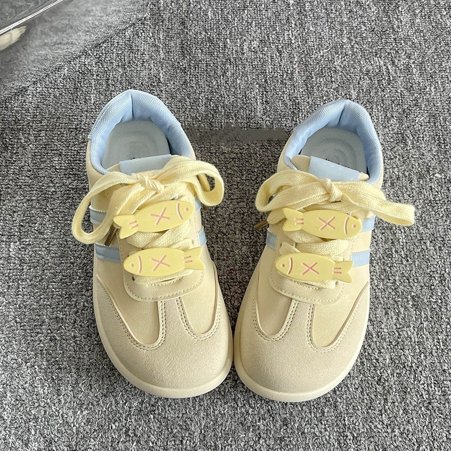 Autumthick solewhite shoes women's 2025new arrival women's easiest for match breathable trendychic shoes retro german training shoes