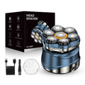Men's self-haircut shaver - professional magnetic 7-blade head, washable, digital display, fast charging electric razor