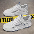 Men's skate shoes - spring 2026 new collection: breathable mesh, athletic & casual style. trendy, versatile white sneakers for teens and young adults