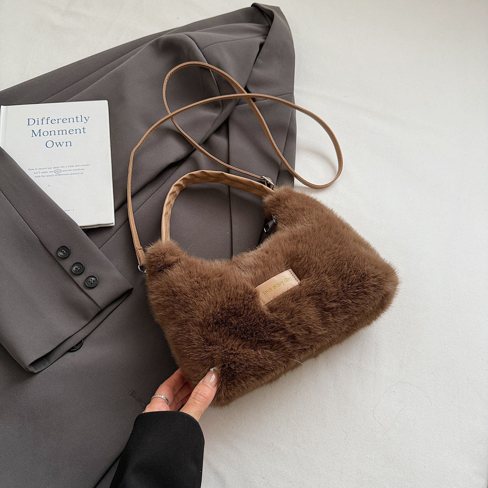 hot-selling korean stylestuffed bag for women 2025fall and winterniche style super popular shoulder bageasiest for match atmosphere handbag