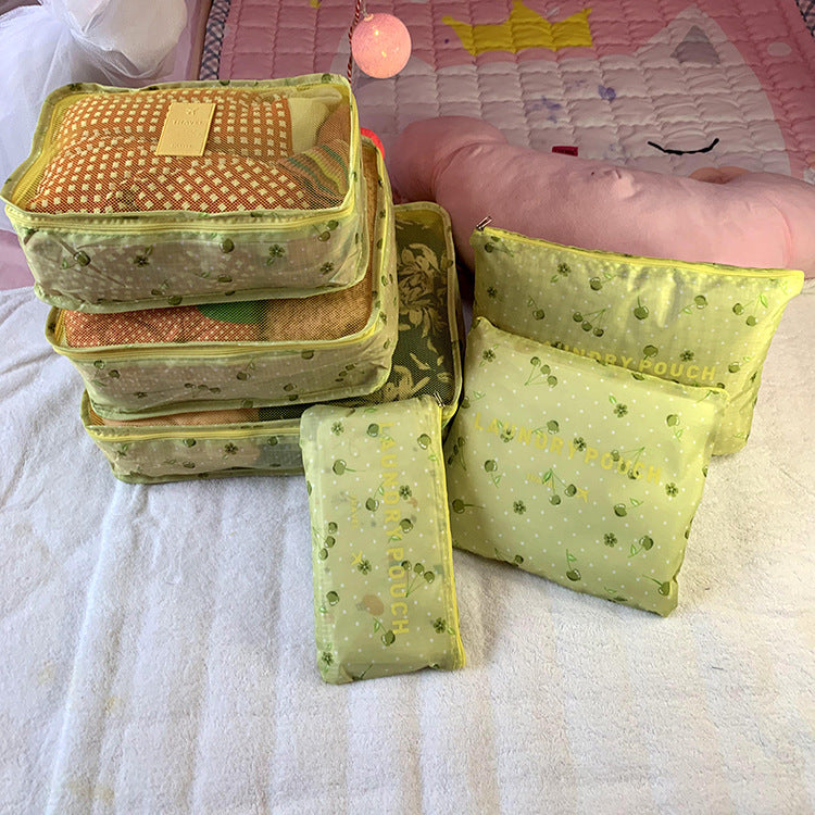 Spot wholesale six-piece set storage bag clothes storage bag travel supplies underwear bra finishing bag travel set