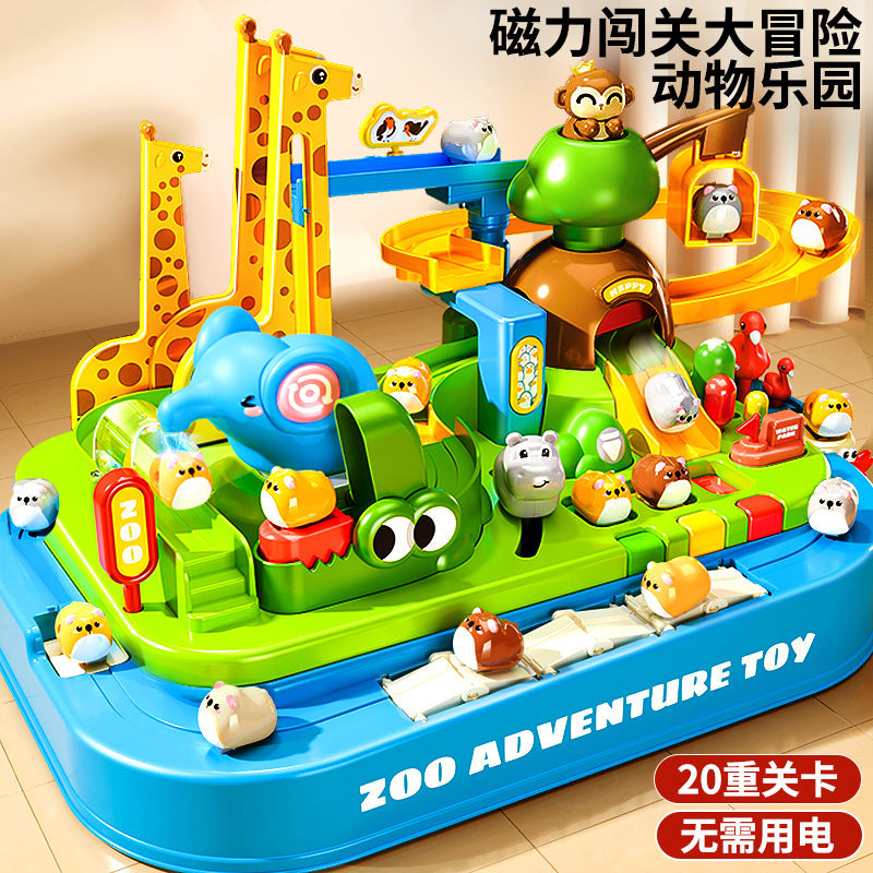 Animal paradise magnetic puzzle adventure - educational slide toy for girls and boys - perfect birthday gift for preschoolers