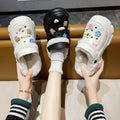 Clogs fleece-lined women's outwear winter 2023new arrivalthick soleincreased popularcasualheattechnon-slip cotton shoes for women