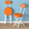 Folding chair - portable dining chair for home, dorm room, balcony, and leisure - space-saving, simple folding back chair