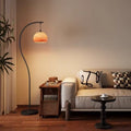 French retro crescent glass bauhaus floor lamp - luxurious artistic living room zen-inspired vintage floor lamp