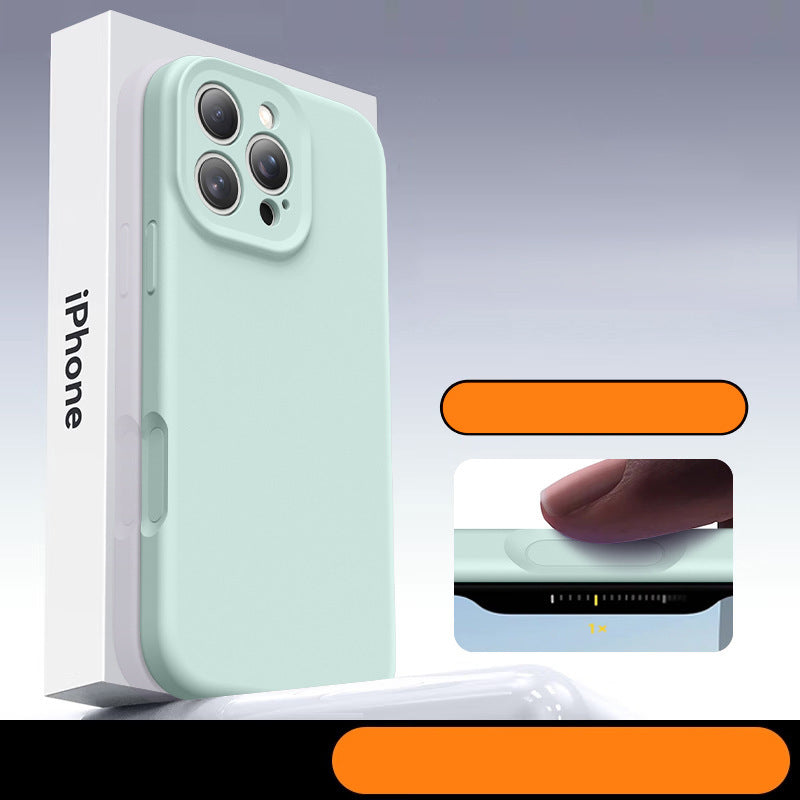 Integrated camera button liquid silicone case for iphone 14/17 - ai photo button compatible with iphone 15