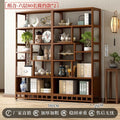 New chinoiserie bogu rack tea rack storage rack tea set rack tea display cabinet non-solid wood tea room ornaments duobao pavilion