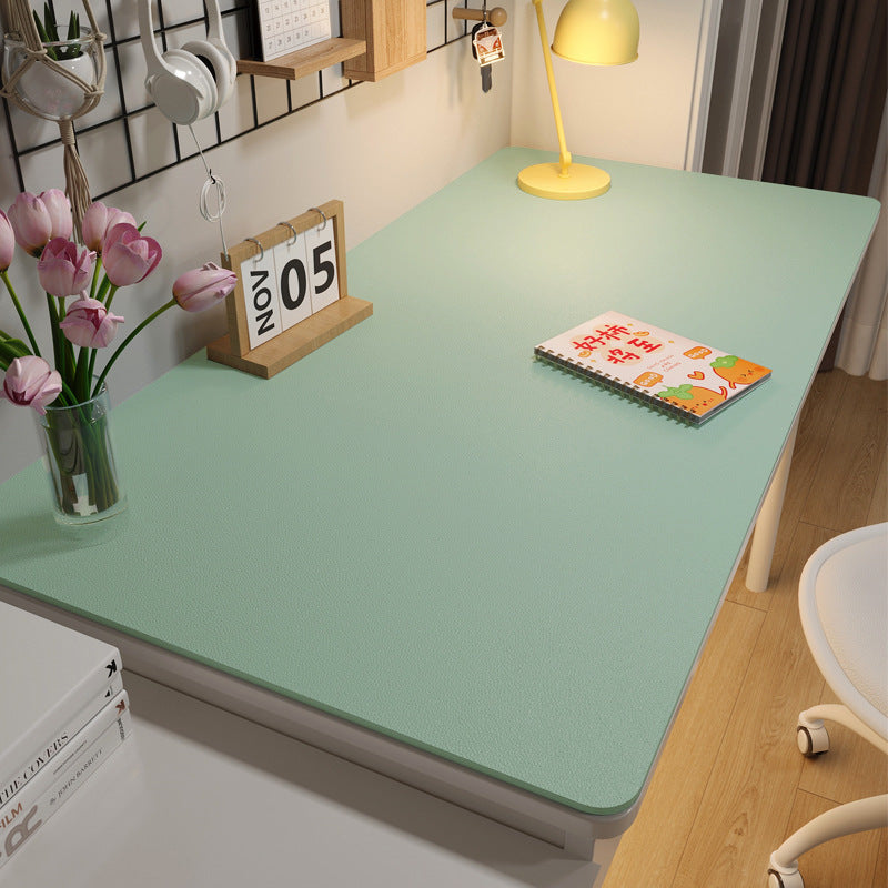 Environmentally friendly eye protection desk mat Student leather solid color coffee table mat Oil-proof dining table cloth Learning computer desk mat Non-slip