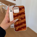 Suitable for apple 17promax mobile phone case twill cake puppy tin foil shell iphone16/15 frosted hard shell