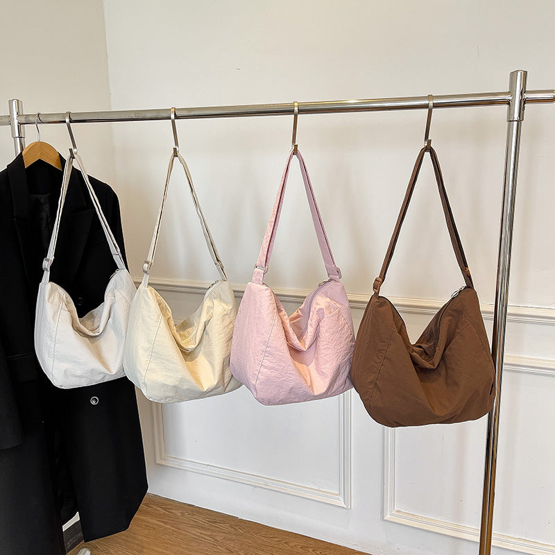 Cross-border casual tote bag women's 2025 new fashionable versatile shoulder messenger bag large-capacity class commuter bag