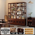 Chinoiserie bogu rack tea set storage rack living room tea display rack duobao pavilion for home tea cabinet purple clay pot display rack