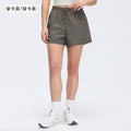 Women's high-waisted athletic shorts - summer quick-dry breathable running capris - outdoor training yoga fitness shorts d26045