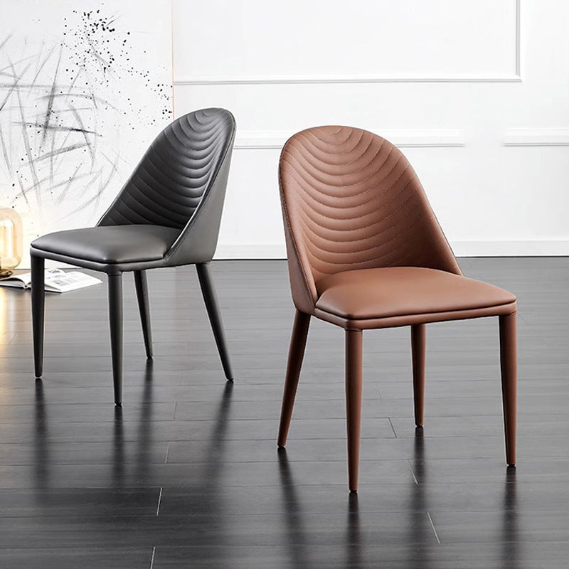 Modern minimalist dining chair for home use - stylish, light luxury design for hotels, restaurants, private dining rooms, dining tables, casual cafes, and backrest chairs