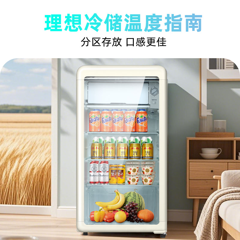 Chigo hotel mini fridge - compact refrigerator for living room, office, beverage, tea, and vintage-inspired ice bar
