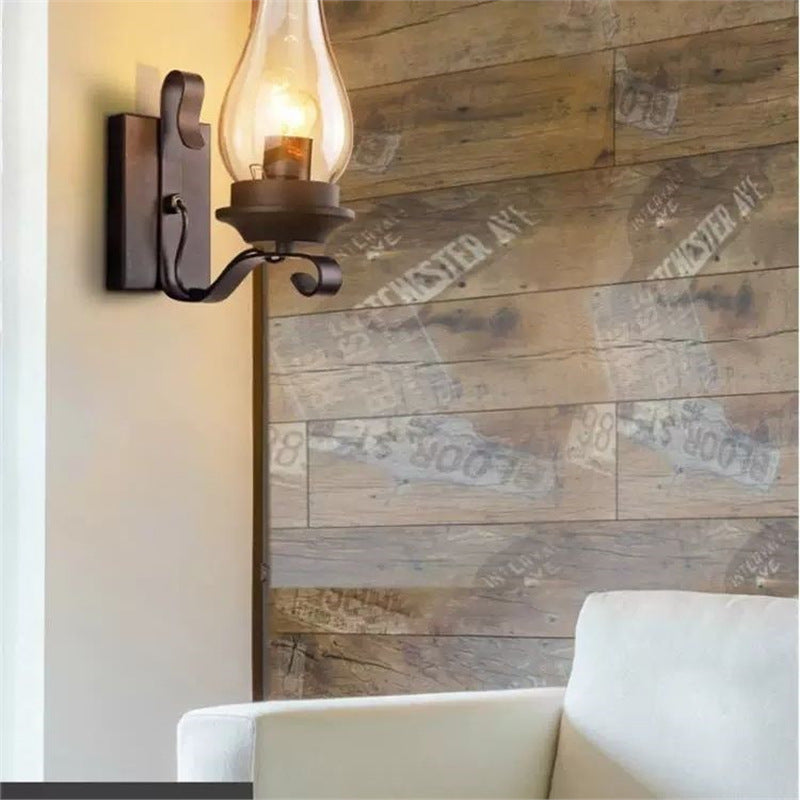 Antique industrial style lamp american retro wall lamp bar wall lamp wall iron old style oil lamp classic nostalgic