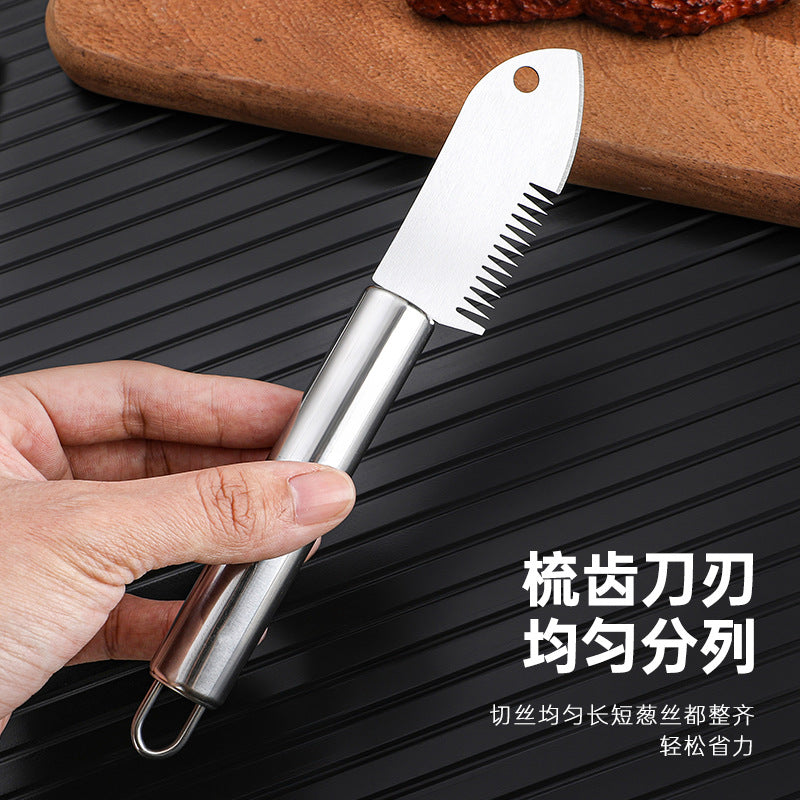 New arrivalthickened stainless steel onion cutter onion shredding knife multi-functional grater grater grater kitchen tool