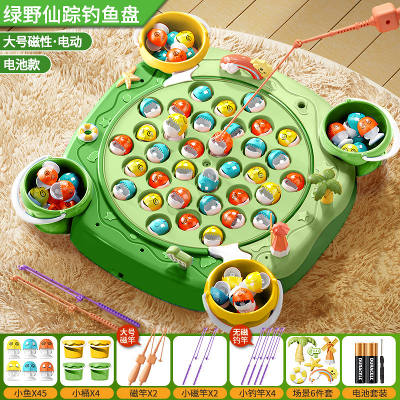 Baby electric magnetic fishing toy for kids, ages 1-2, 3, educational toy for children, two and a half weeks old, boys, girls, toddlers