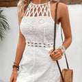 Women's sleeveless romper with cutout detail and lining - new spring/summer  collection for us & european markets - fashionable, comfortable, and perfect for cross-border e-commerce