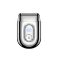 Mini alloy electric shaver reciprocating washable digital display fast charging travel portable razor beard trimmer cross-border