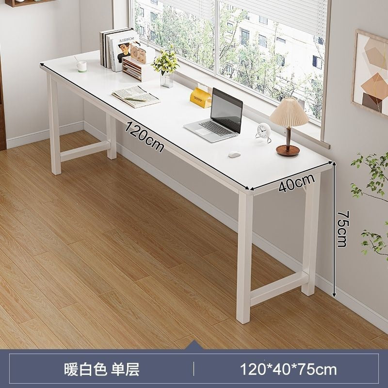 Computer desk single double layer office desk complete set rectangular training workbench for home living room desktop storage study table