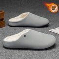 Men's cotton slippers - winter 2025 new collection: thick-soled, non-slip, wear-resistant, fleece-lined, warm, slip-on half slippers