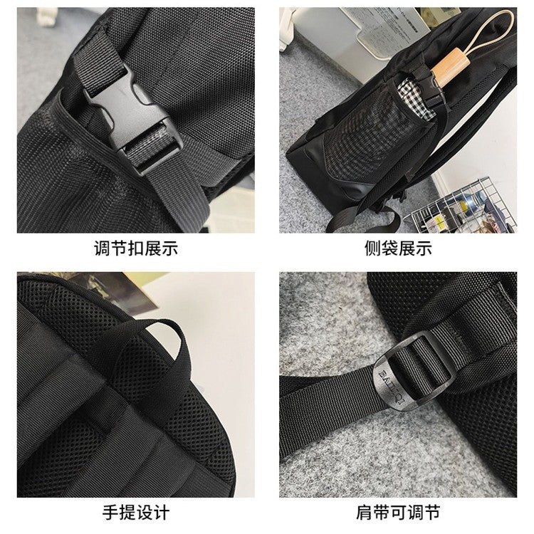 Schoolbag for boys, junior high school students, multifunctional casual backpack, original easiest for matchtrendy cool middle school student backpack