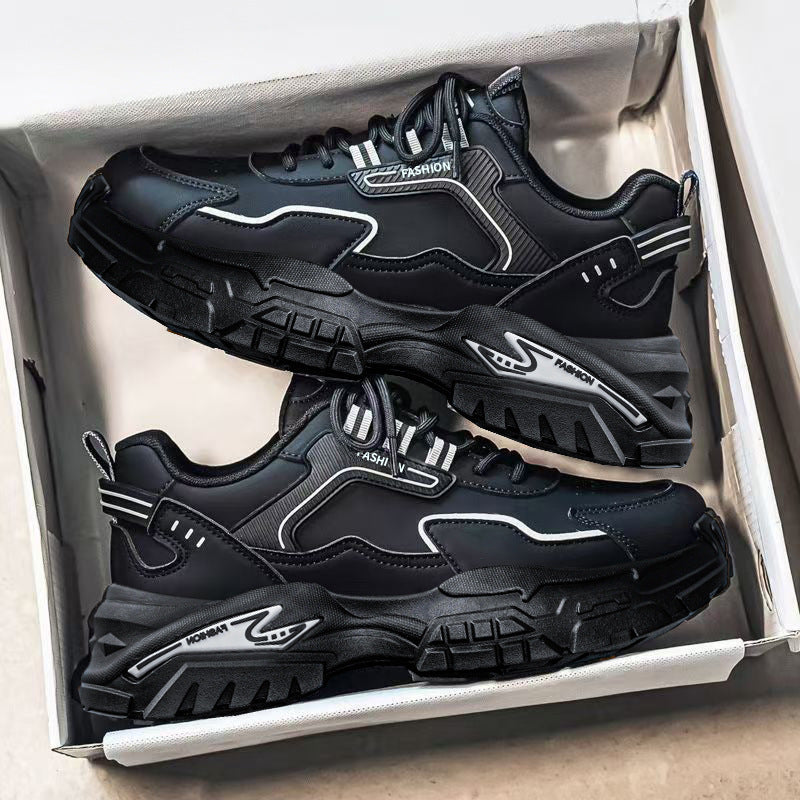 Men's winter 2025 new arrivals: student anti-slip running lightweight athletic casual waterproof teenager dad shoes - trendy footwear