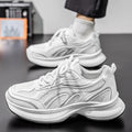 Men's shoes 2026 spring new mesh breathable casual sneakers men's thick sole height increasing dad shoes youth trendy shoes