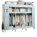 Alloy joint thickened and reinforced simple cloth wardrobe steel pipe for home storage bedroom assembly wardrobe steel frame rental house