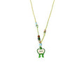 Childlike cute green apple pendant necklace for women niche style unique design sense clavicle chain sweetgirlstylish accessories