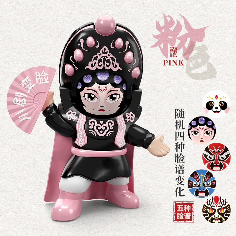 Face-changing doll, sichuan opera mask, national essence culture, chinese characteristics, kids toys, dolls, street stall wholesale, blind box, national trend