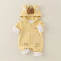 Newborn outing outfit cute newborn clothes for boys and girls hooded jumpsuit spring & fall romper jacket baby trendy