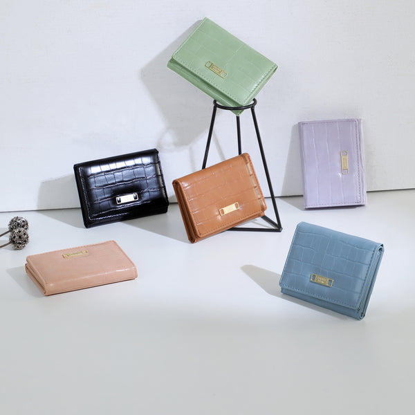Forever young new women's wallet short pu three-fold simple stone pattern  wholesale change bag