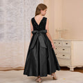 fashionexportfashion stylegirl dress long skirt v-neck evening dress satin princess dress catwalk classysequin skirt