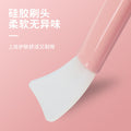 Cosmetic mask tool dual-ended silicone brush scraper mask stick mask brush soft head stirring applicator facial scraper